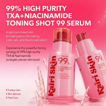 Dark Spot Fading Duo: TXA Niacinamide Milky Toner + 99 Spicule Serum