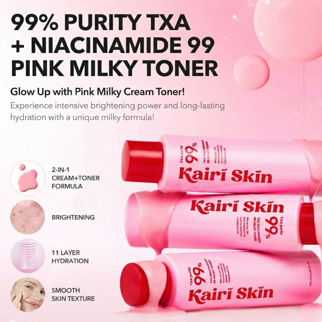 Dark Spot Fading Duo: TXA Niacinamide Milky Toner + 99 Spicule Serum